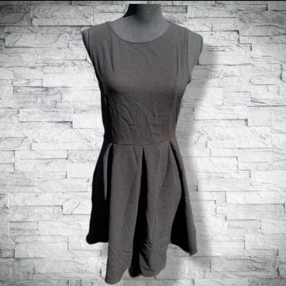 Skater Dress Fit & Flare Flirty Cute Sleeveless One Clothing Black Hot! Med